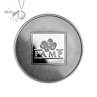 سکه نقره 1 اونسی پامپ PAMP سوئیس عیار 999