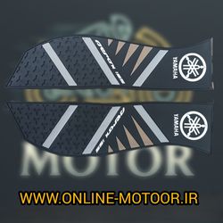 کف پایی موتورسیکلت مدل B-2-YMHA مناسب برای یاماها آیروکس بسته 2 عددی (رنگ گلد)