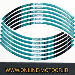 پد برچسب دور رینگ موتور سیکلت وارون مدل W-44-FIROZ مناسب برای یاماها آیروکس بسته 12 عددی