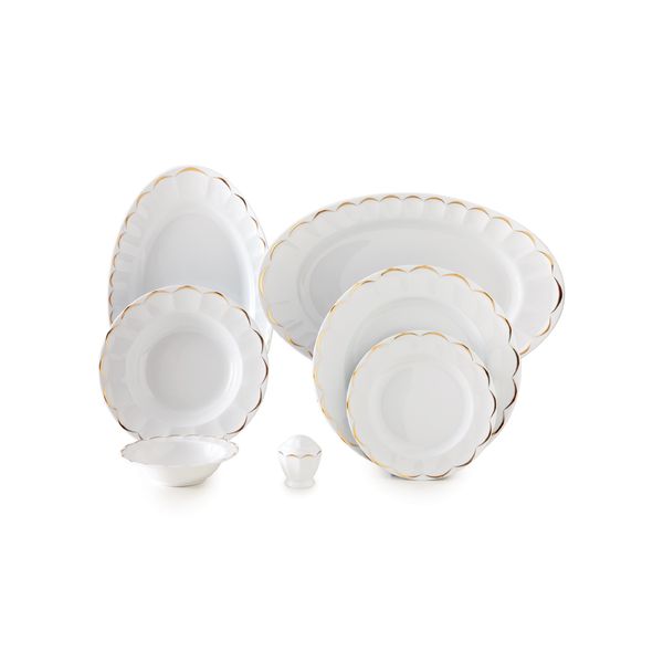 سرویس غذا خوری 103 پارچه چینی زرین سری نئو کلاسیک مدل نارسیس درجه یک