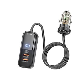 شارژر فندکی خودرو 120w وات پرودو مدل Porodo 120W Transparent Multi Port Car Charger