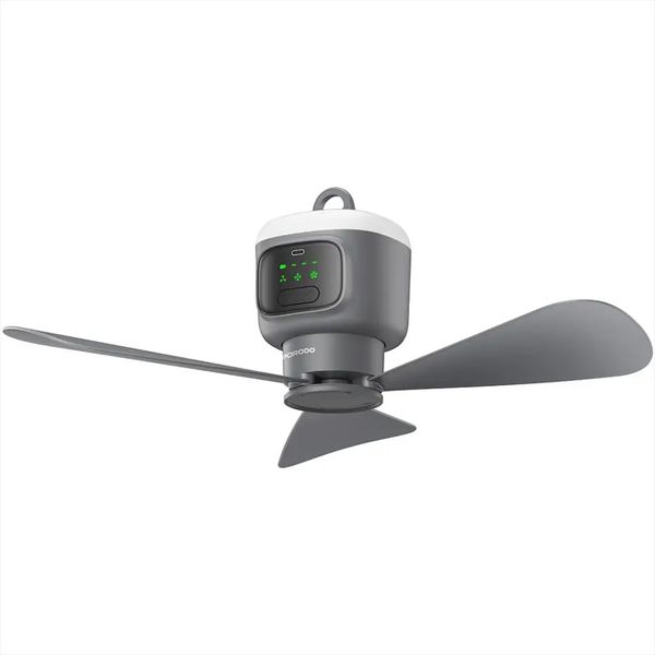 پنکه سقفی کمپینگ شارژی پرودو Porodo rechargeable camping ceiling fan PDRSF12KGY