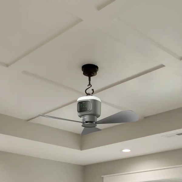 پنکه سقفی کمپینگ شارژی پرودو Porodo rechargeable camping ceiling fan PDRSF12KGY