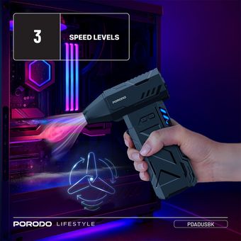دمنده پرودو مدل Porodo Lifestyle Turboblast Portable Air Blower PDADUSBK