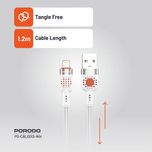 کابل تبدیل USB-A به لایتنینگ پرودو مدل Braided طول 1.2 متر