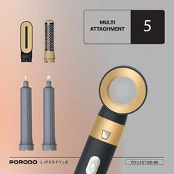 ست سشوار و حالت دهنده 5 کاره پرودو (Porodo Multi-Styling Hair Dryer Set)