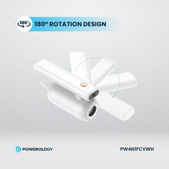 جارو شارژی دمنده 60 وات قابل حمل پاورولوژی PW4N1FCVWH