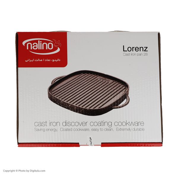 تابه گریل چدن نالینو مدل Lorenza سایز 28*482