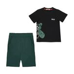 ست تی شرت و شلوارک پسرانه مدل MDSS-CH0681