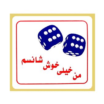 برچسب انگیزشی زودلیبل طرح من خیلی خوش شانسم بسته 100 عددی