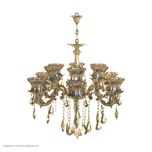 لوستر 12 شعله شاهان تک کد B.8031