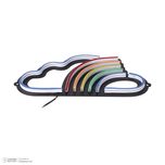 چراغ دیواری طرح ابر رنگین کمانی مدل نئون فلکسی 