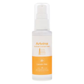 کرم ضد آفتاب بدون رنگ آرت وینا SPF 50 مدل Highly Effective ‌محافظ UVA ،UVB و PA+++، ضد حساسیت، ضد چروک و ضد پیری مناسب انواع پوس