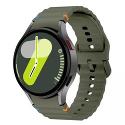 بند مدل W7-Sport سیلیکون اصلی مناسب برای ساعت هوشمند سامسونگ Galaxy Watch 4/5/6/7/FE سایز 40/42/43/44/46/47 میلی متری