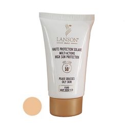 کرم ضدآفتاب رنگی لانسون SPF50 مدل مولتی اکشن شماره 1.5، مناسب پوستهای چرب، حجم 40 میلیلیتر