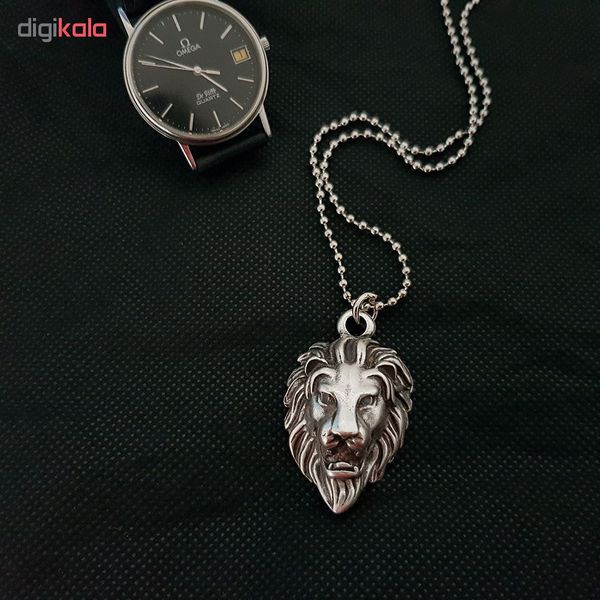 گردنبند مردانه طرح شیر کد g58
