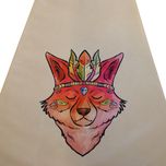 چادر بازی کودک مدل سرخپوستی طرح حیوانات کد PT505 به همراه کوسن