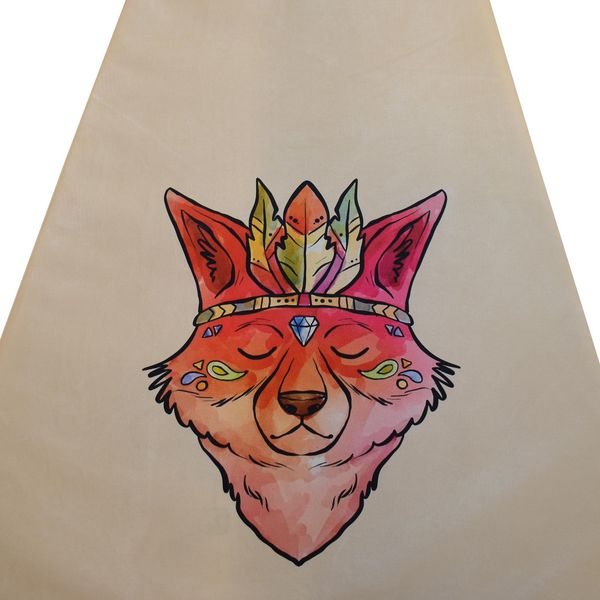 چادر بازی کودک مدل سرخپوستی طرح حیوانات کد PT505 به همراه کوسن