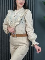 شومیز سوزن دوزی نسترن کد 1716