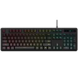 کیبورد گیمینگ لاجی کی مدل K310B، سوییچ مکانیکال آبی، Full-Size، نورپردازی RGB