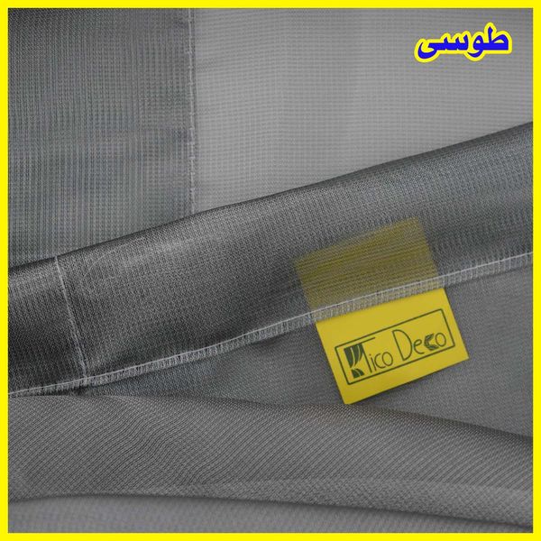 پرده تیکو دکو مدل دوخت ساده حریر سایز 500*280 سانتیمتر