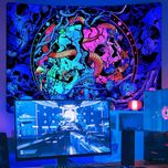 پوستر پارچه ای فیانی مدل بک دراپ بلک لایت کد F114