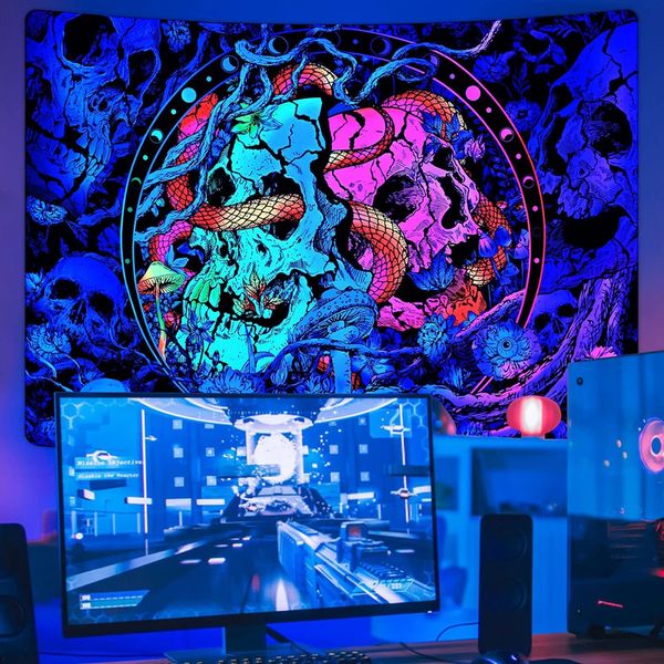 پوستر پارچه ای فیانی مدل بک دراپ بلک لایت کد F114