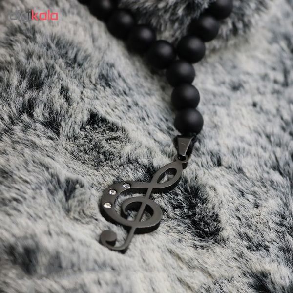 گردنبند مردانه طرح نت موسیقی کد GM-017