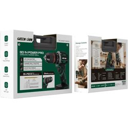 دریل شارژی چکشی گرین لاین مدل GD-14 (سری Power Pro)