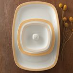 سرویس غذاخوری 27 پارچه 6 نفره چینی زرین ایران مدل Mon Belan