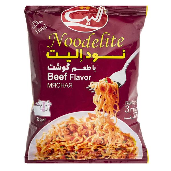 نودل با طعم گوشت الیت - 75 گرم باکس40عددی