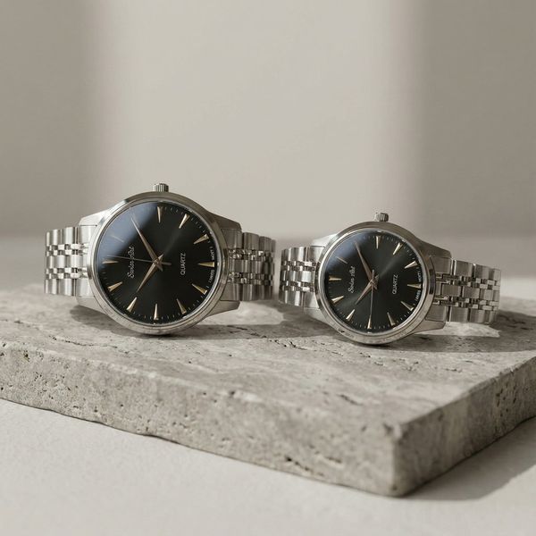 ست ساعت مچی عقربهای کوارتز زنانه و مردانه سوئیس آرت مدل ANT172-173ST0007