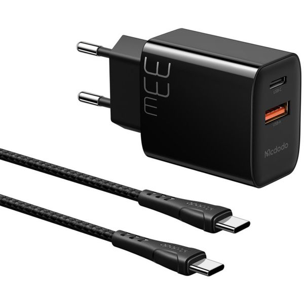 شارژر دیواری 33 وات مکدودو مدل CH-0922 به همراه کابل تبدیل USB-C