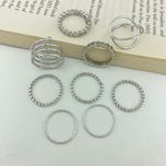 انگشتر زنانه مدل R4270 مجموعه 9 عددی