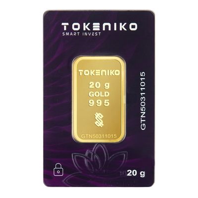 شمش طلا 24 عیار توکنیکو مدل GTN-20