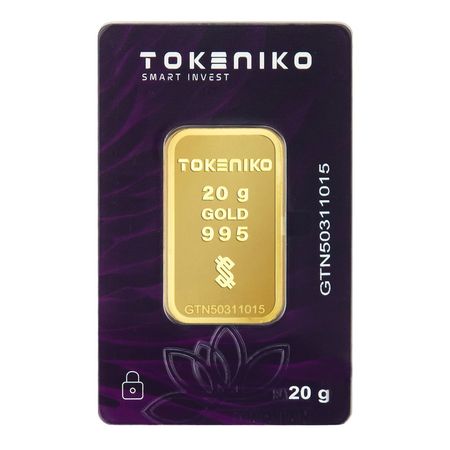 شمش طلا 24 عیار توکنیکو مدل GTN-20