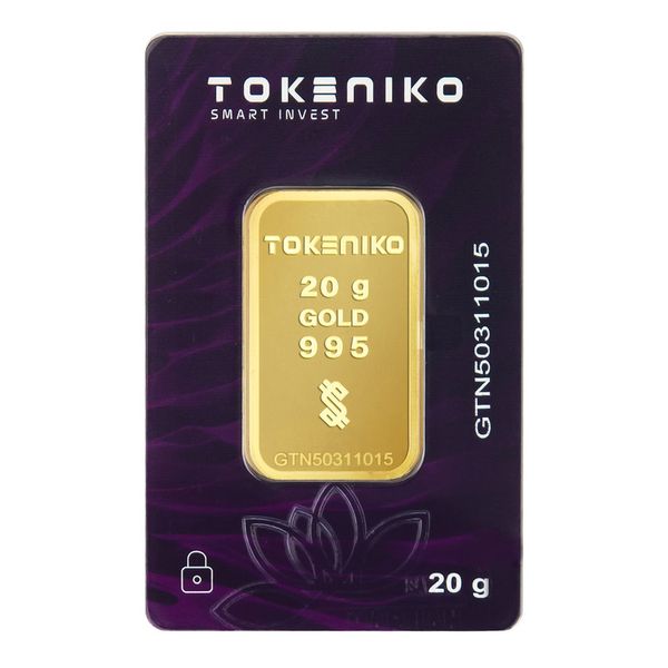 شمش طلا 24 عیار توکنیکو مدل GTN-20