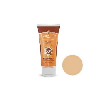 کرم ضد آفتاب سان سیف سری Acneic  رنگی طبیعی مدل Mat Finish spf 50 حجم 75 میلی لیتر