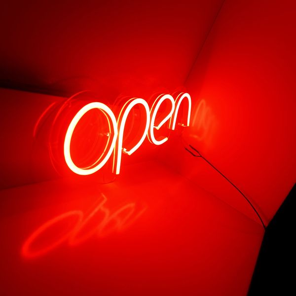 تابلو نئون فلکسی طرح Open مدل O1