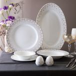 سرویس غذاخوری 28 پارچه چینی زرین ایران مدل ایتالیا اف کامومیلا درجه عالی