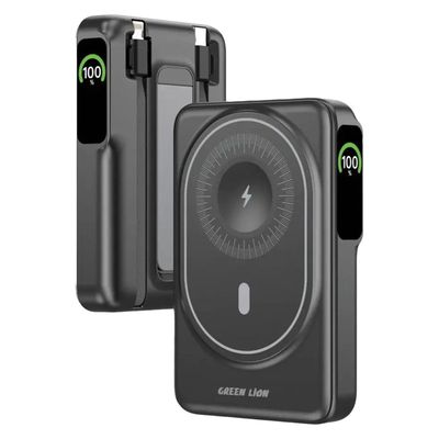 پاور بانک گرین لاین مدل مگ سیف مگ ویژن ظرفیت 10 هزار میلی آمپر ساعت