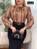 شومیز کریشه پاپیونی 2812