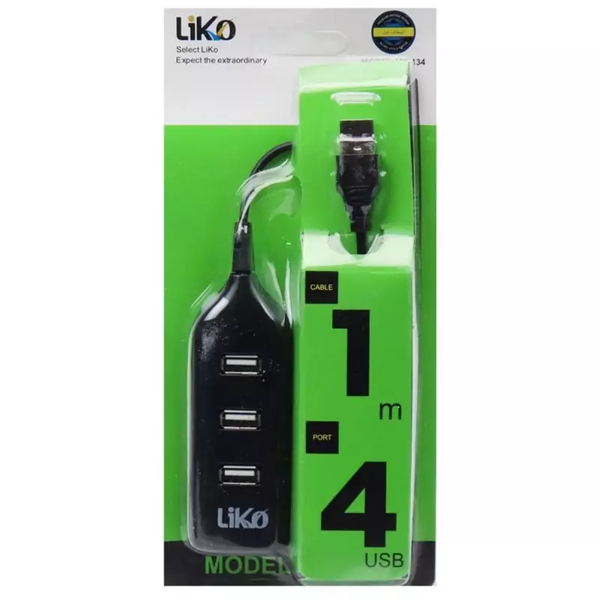هاب 4 پورت USB 2.0 لیکو مدل MR-134