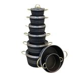 سرویس پخت و پز 14 پارچه هلنا طرح چدن مدل لانه زنبوری