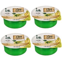 پوره میوه سیب و موز و گلابی کاریز بسته 4 عددی
