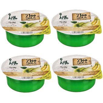 پوره میوه سیب و موز و گلابی کاریز بسته 4 عددی
