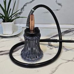 قلیان مسافرتی کارمانیا کوچک (تنه طلایی تنگ مشکی)