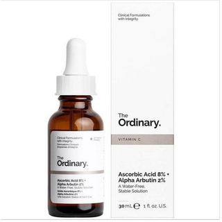 سرم آسکوربیک اسید 8% و آلفا آربوتین 2% اوردینری 30ml اصل