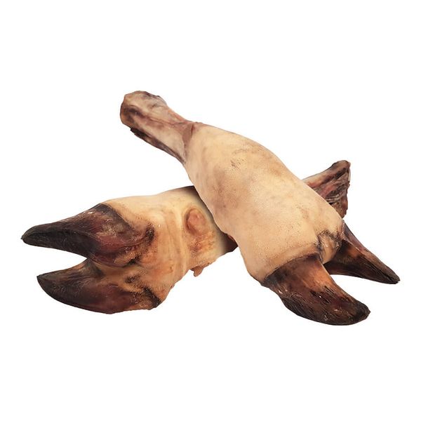 تشویقی سگ هاپومیل مدل پاچه گاو کد Beef Feet L وزن 200 گرم