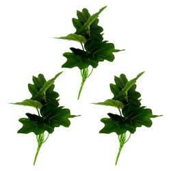 گل مصنوعی مدل بوته برگ آپارتمانی دالبری بسته 3 عددی